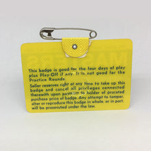 1973 Masters Badge :: Tommy Aaron
