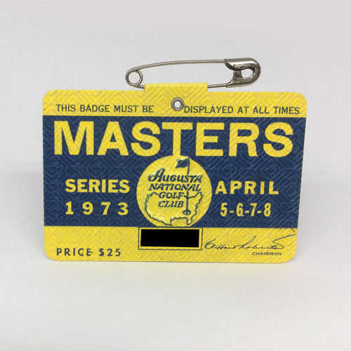 1973 Masters Badge :: Tommy Aaron