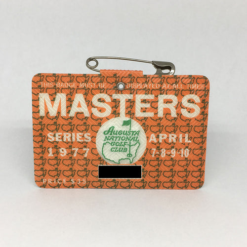 1977 Masters Badge :: Tom Watson