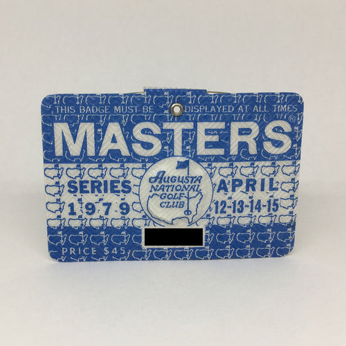 1979 Masters Badge :: Fuzzy Zoeller