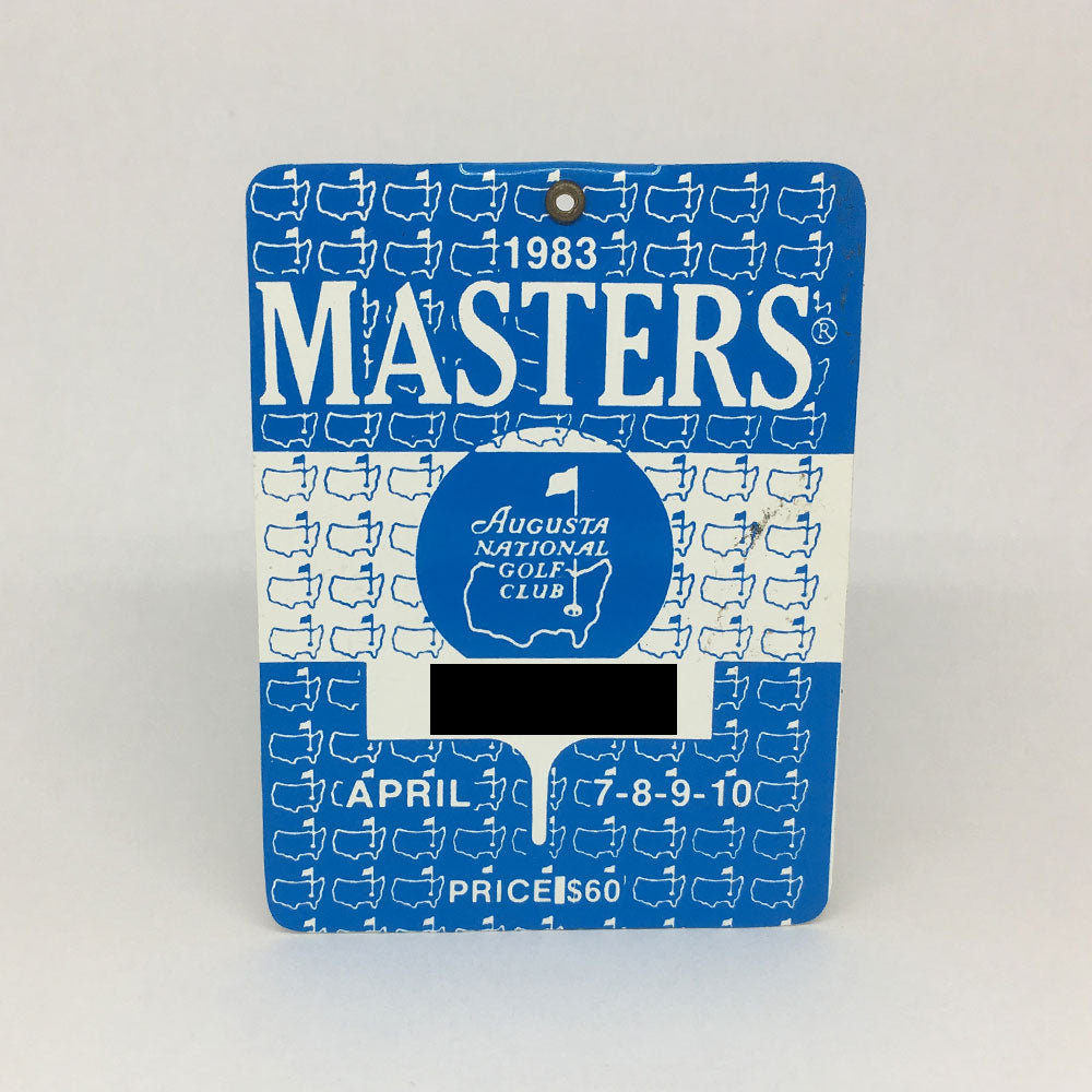 1983 Masters Badge :: Seve Ballesteros