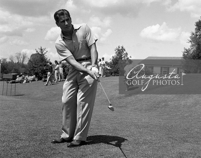 Gary Player Chipping at the Augusta National