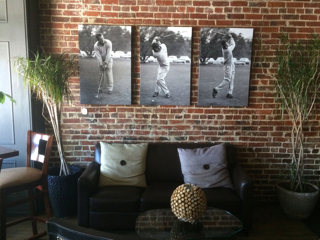 Arnold Palmer Swing Series Triptych **sold**